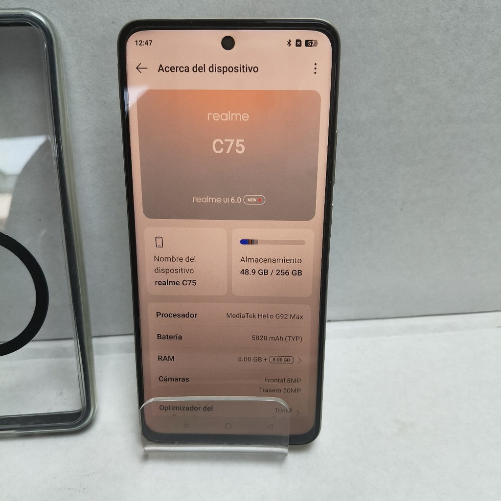 CELULAR REALME C75 RMX3941 (2025) 256 GB 8 GB RAM (SEMINUEVO)