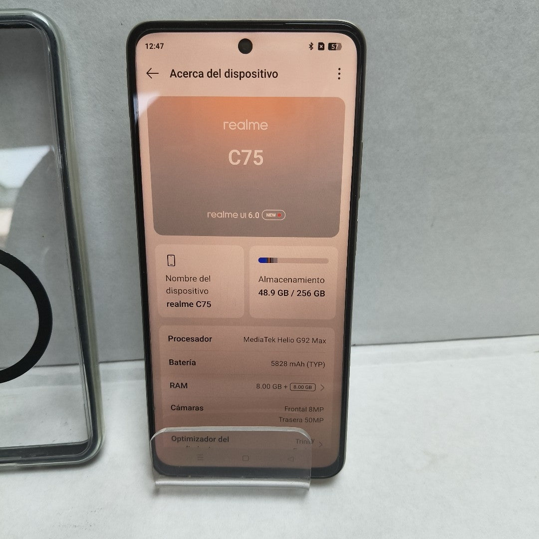 CELULAR REALME C75 RMX3941 (2025) 256 GB 8 GB RAM (SEMINUEVO)