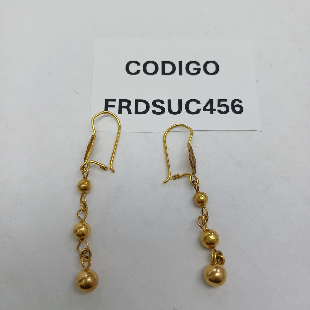 ARETES PAR ORO 10 K 2.2 GRMS (SEMINUEVO)