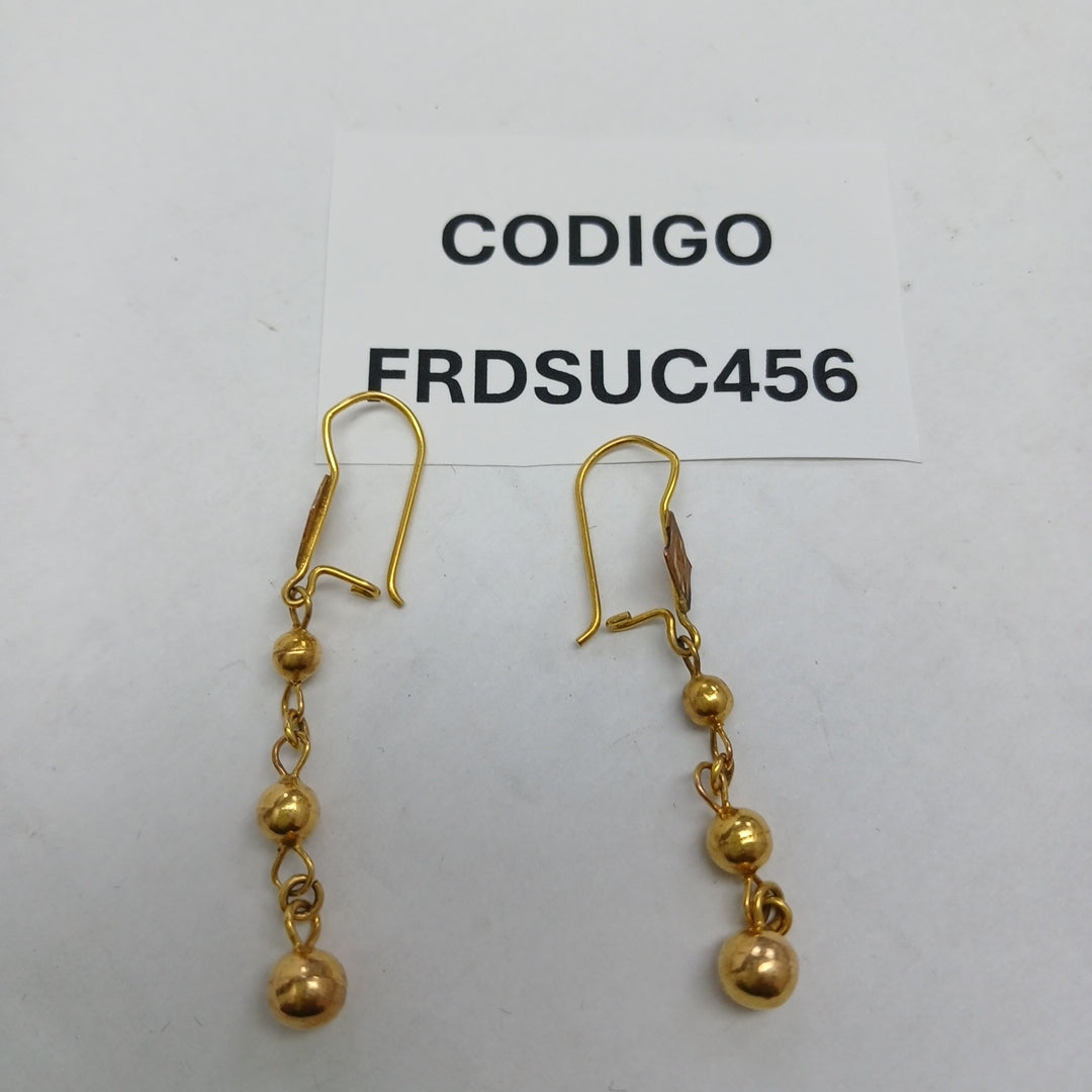 ARETES PAR ORO 10 K 2.2 GRMS (SEMINUEVO)