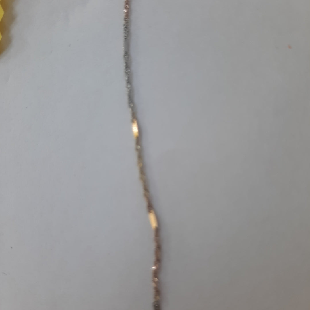 CADENA, MEDALLA RELIGIOSA ORO 10 K 1.5 GRMS (SEMINUEVO)