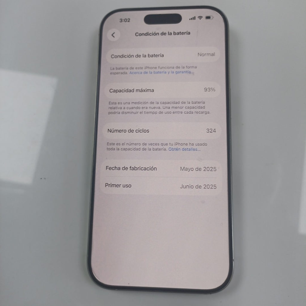 CELULAR APPLE IPHONE 16 PRO A3294 (2024) 128 GB 8 GB RAM (SEMINUEVO)