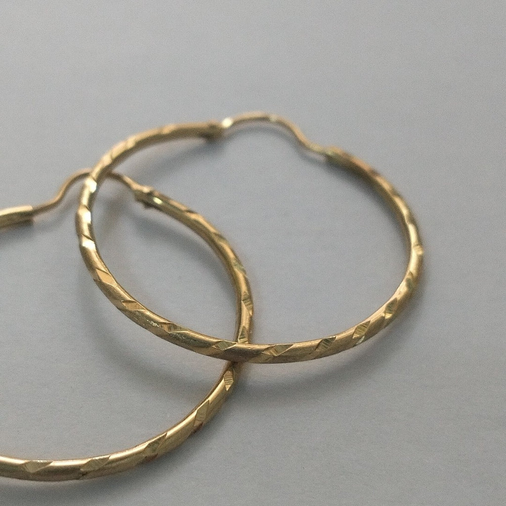 ARRACADAS PAR ORO 14 K 1.5 GRMS (SEMINUEVO)