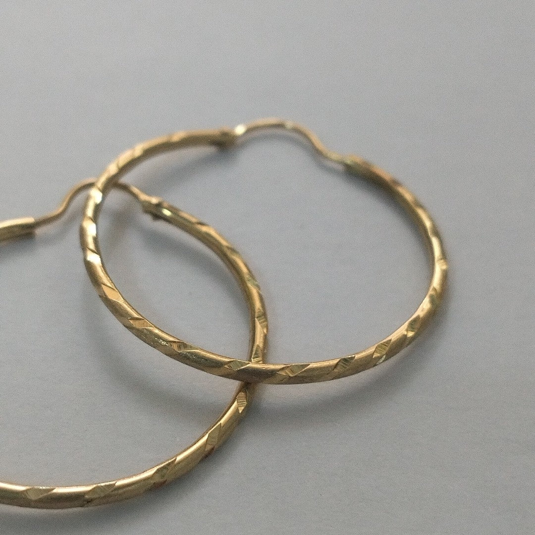 ARRACADAS PAR ORO 14 K 1.5 GRMS (SEMINUEVO)