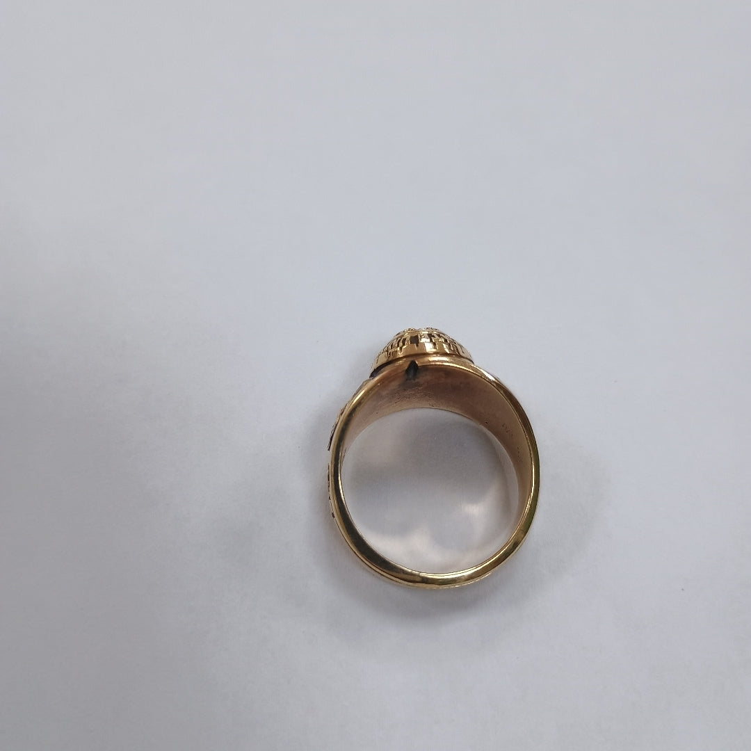 ANILLO DE GRADUACIÓN ORO 10 K 9,30 GRMS (SEMINUEVO)
