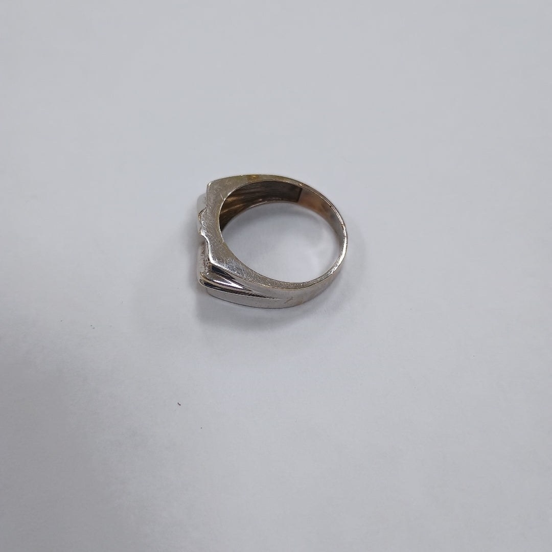 ANILLO ORO BLANCO 10 K 4,20 GRMS (SEMINUEVO)