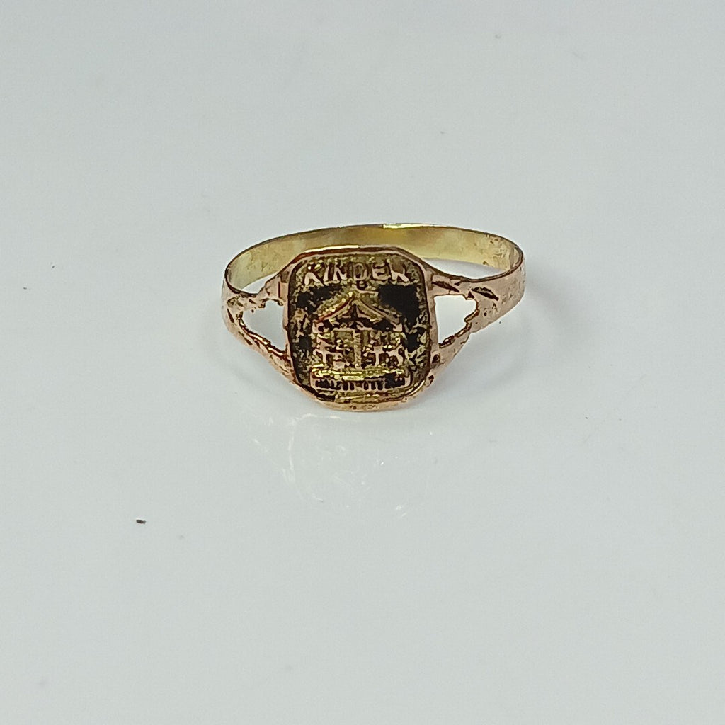 ANILLO DE GRADUACIÓN ORO 8 K 0.7 GRMS (SEMINUEVO)
