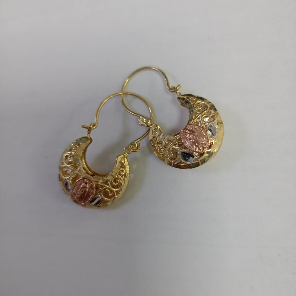 ARRACADAS PAR ORO 14 K 3.6 GRMS (SEMINUEVO)