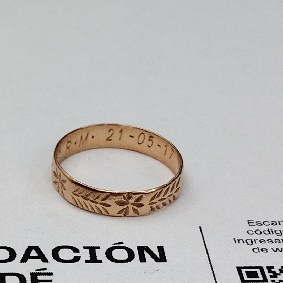 ARGOLLA ORO 10 K 2 GRMS (SEMINUEVO)