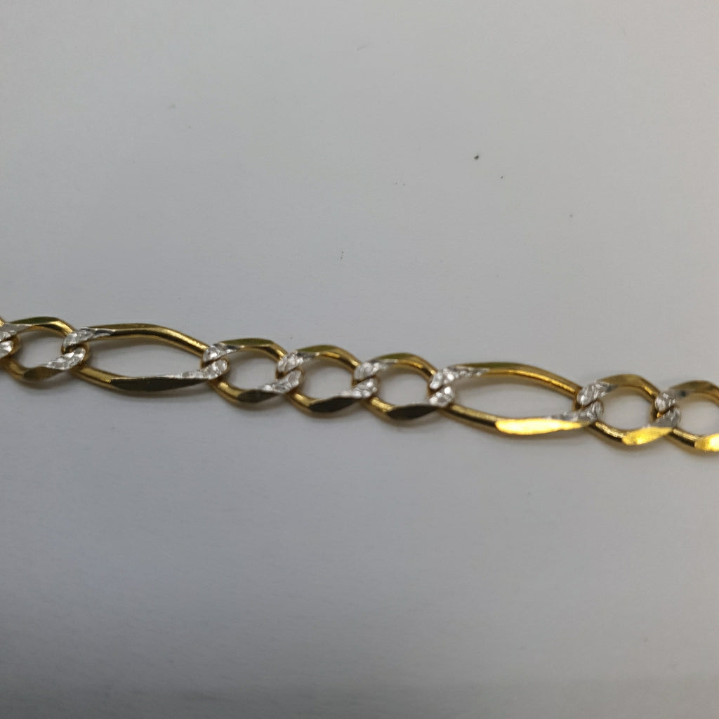 PULSERAS TEJIDO 3X1 ORO 14K 18 CM 5.9 GR (NUEVO)