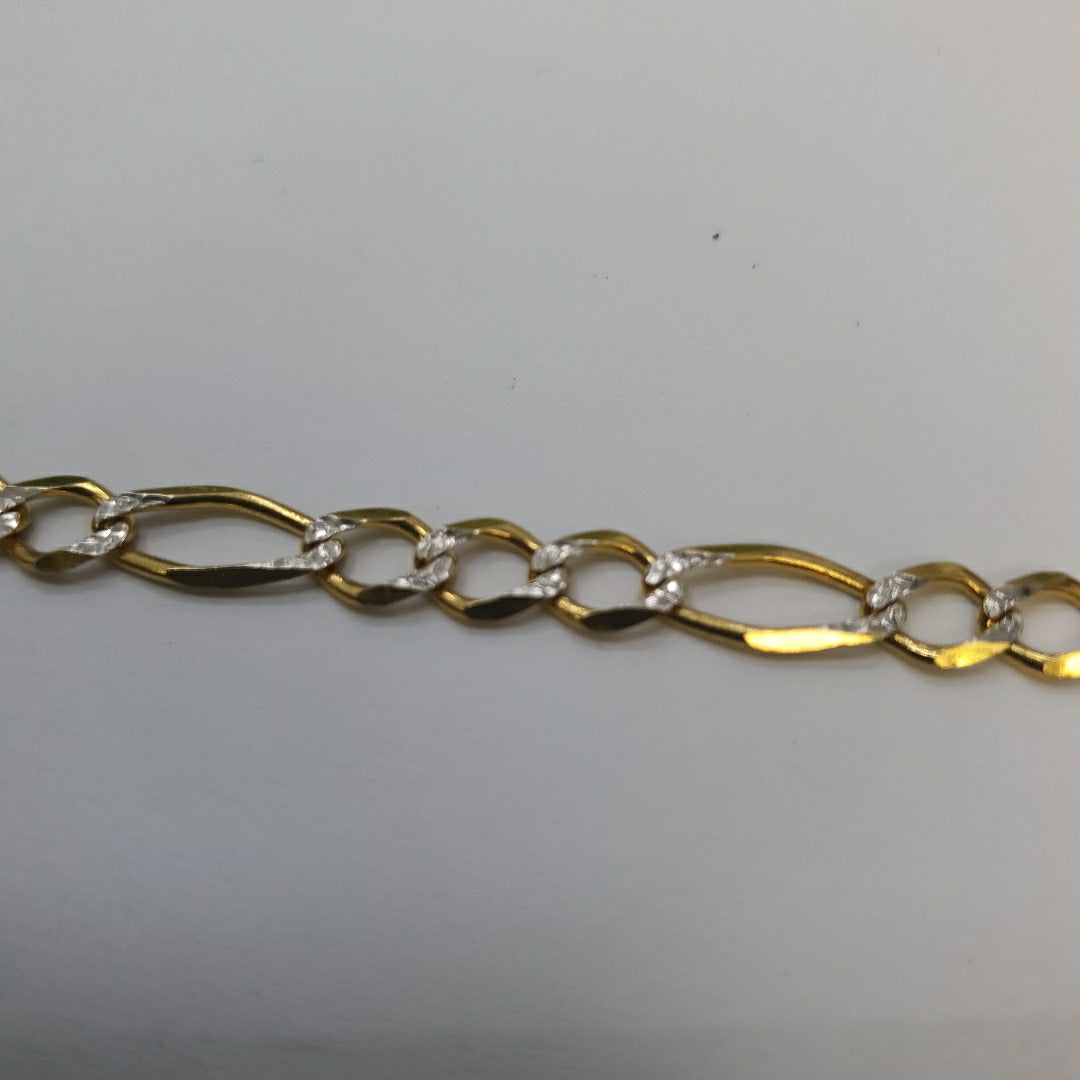 PULSERAS TEJIDO 3X1 ORO 14K 18 CM 5.9 GR (NUEVO)