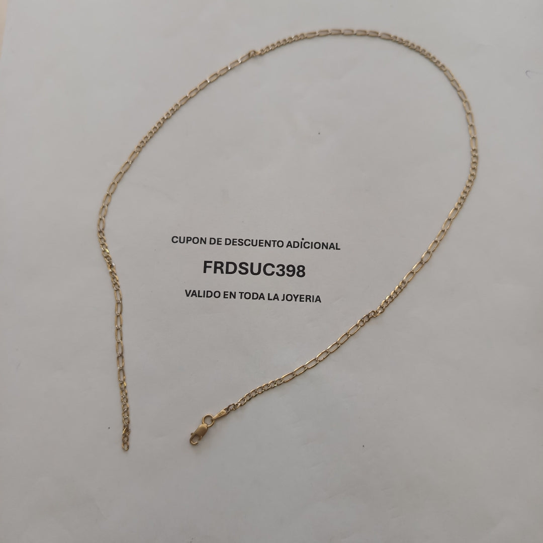 CADENA ORO 14 K 3.9 GRMS (SEMINUEVO)