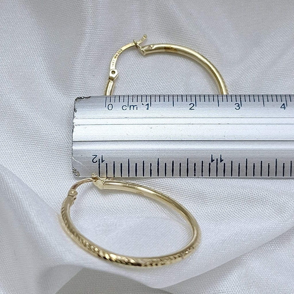 ARRACADAS PAR ORO 14 K 1.8 GRMS (SEMINUEVO)