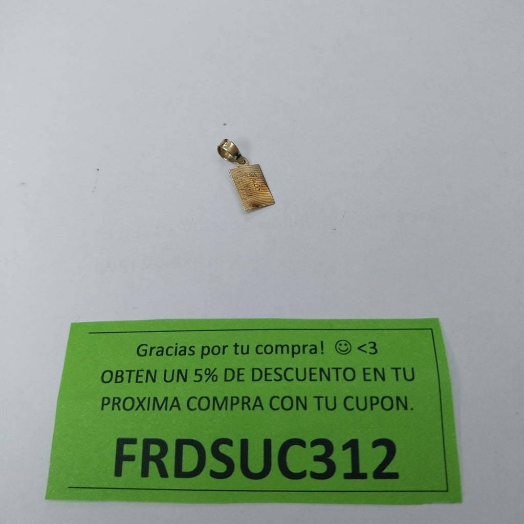 MEDALLA PERSONAL ORO 10 K 0.5 GRMS (SEMINUEVO)
