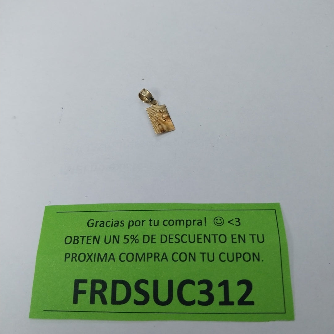 MEDALLA PERSONAL ORO 10 K 0.5 GRMS (SEMINUEVO)