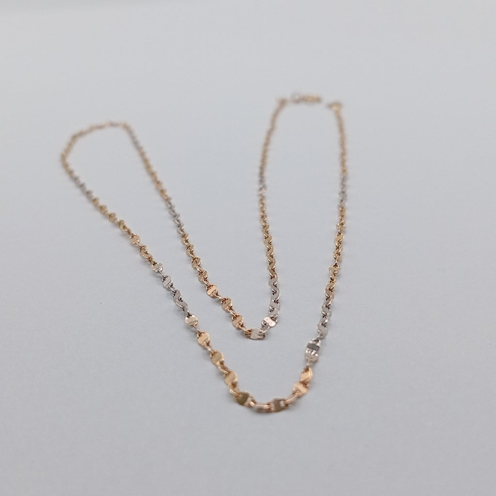 CADENA ORO,ORO COMBINADO 14 K 1,40 GRMS (SEMINUEVO)