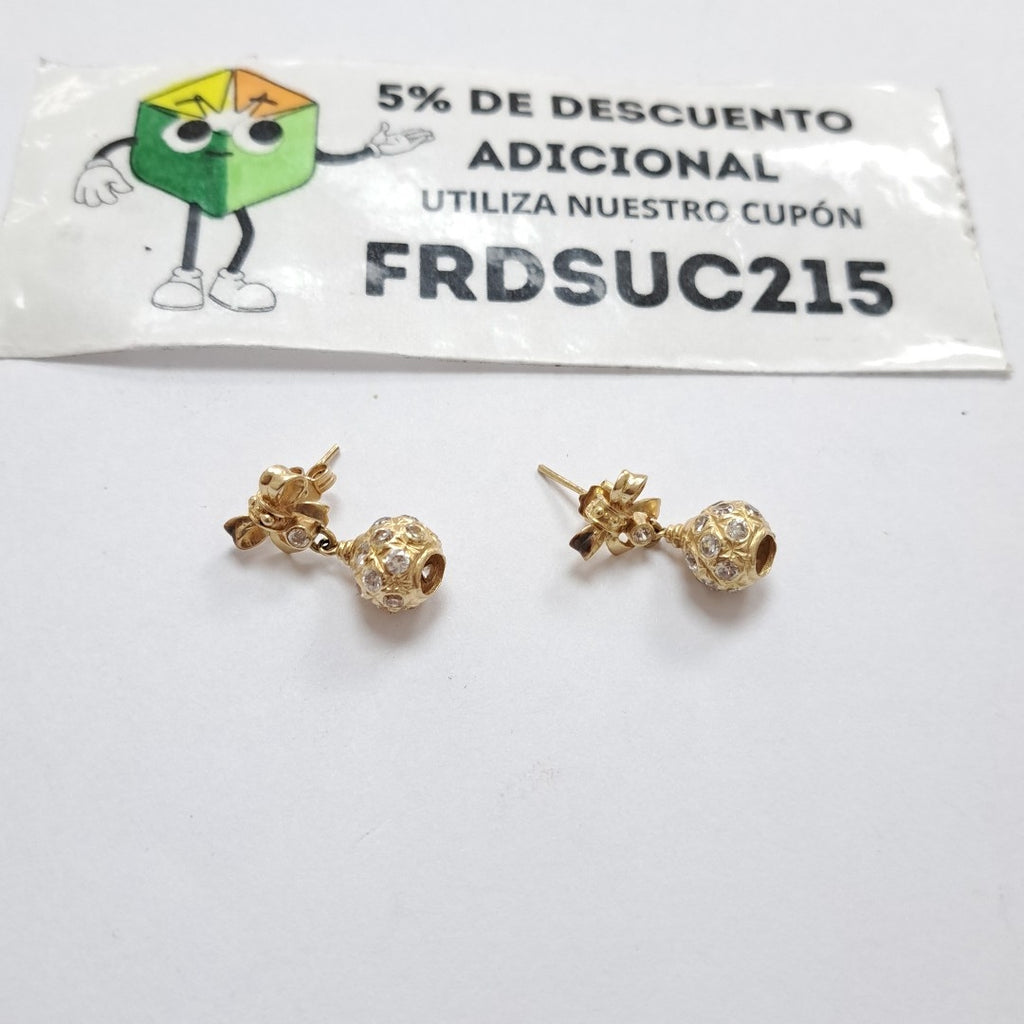 ARETES PAR ORO 14 K 5,40 GRMS (SEMINUEVO)