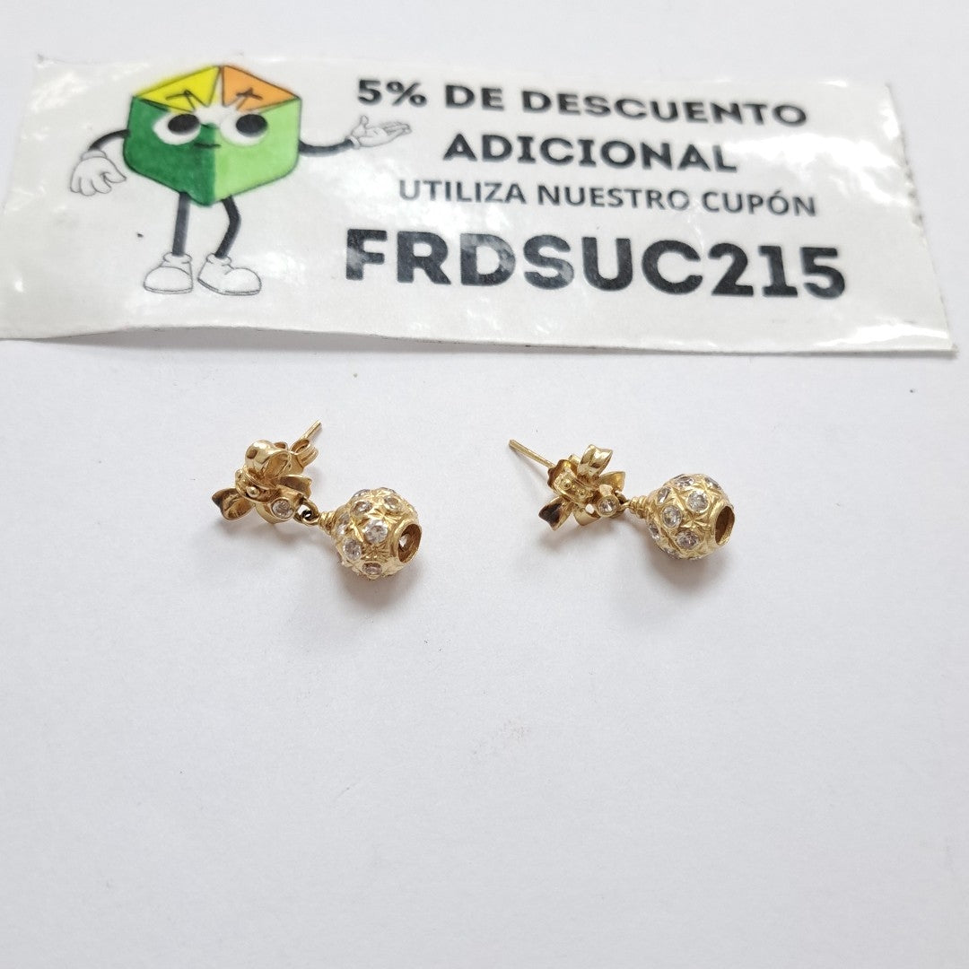 ARETES PAR ORO 14 K 5,40 GRMS (SEMINUEVO)