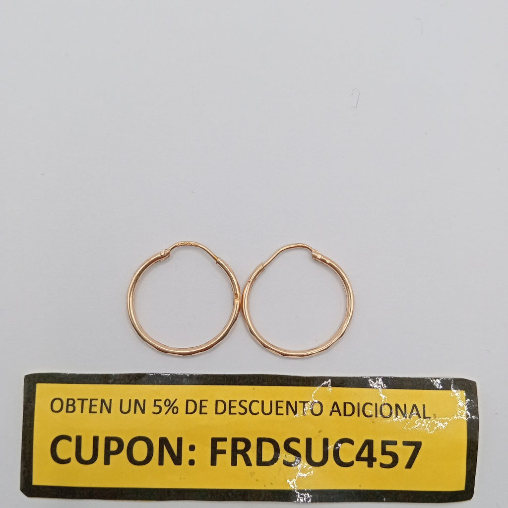 ARRACADAS PAR ORO 14 K 1.2 GRMS (SEMINUEVO)