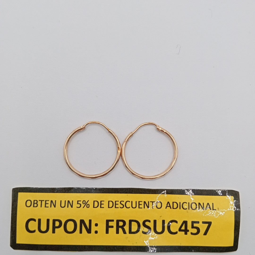 ARRACADAS PAR ORO 14 K 1.2 GRMS (SEMINUEVO)