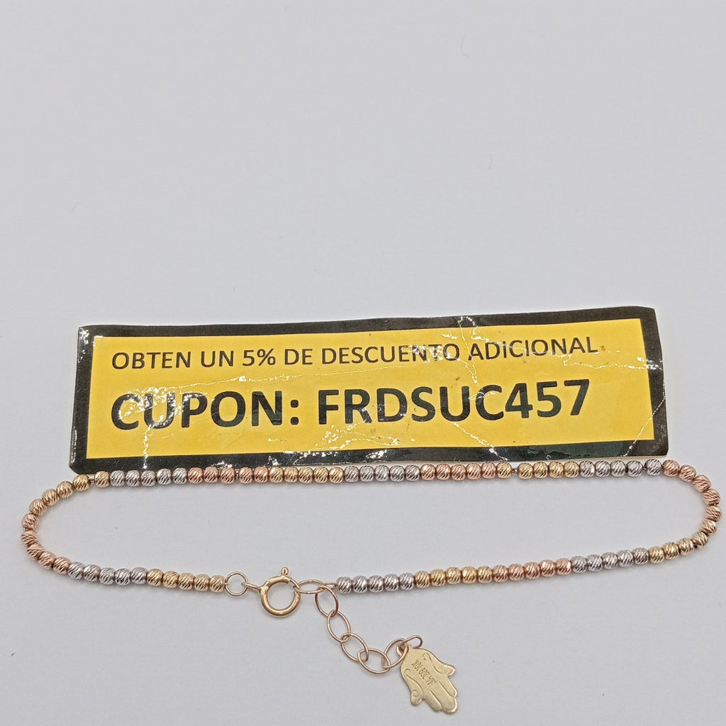 PULSERA ORO COMBINADO 10 K 2,40 GRMS (SEMINUEVO)