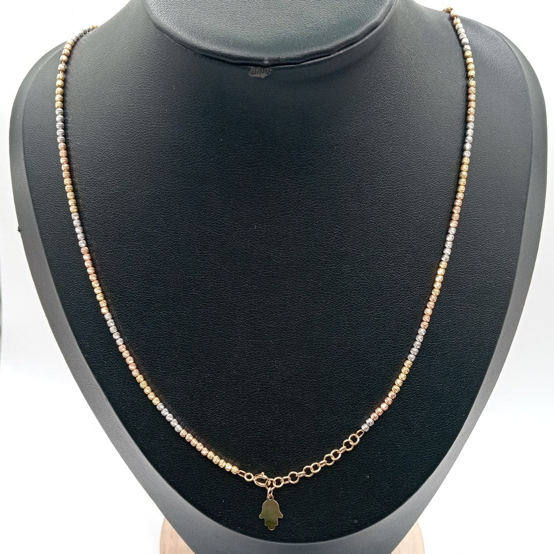 CADENA ORO COMBINADO 10 K 5,60 GRMS (SEMINUEVO)