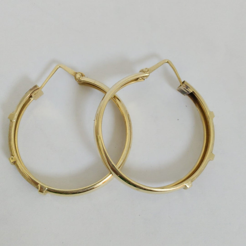 ARRACADAS PAR ORO 14 K 7.7 GRMS (SEMINUEVO)