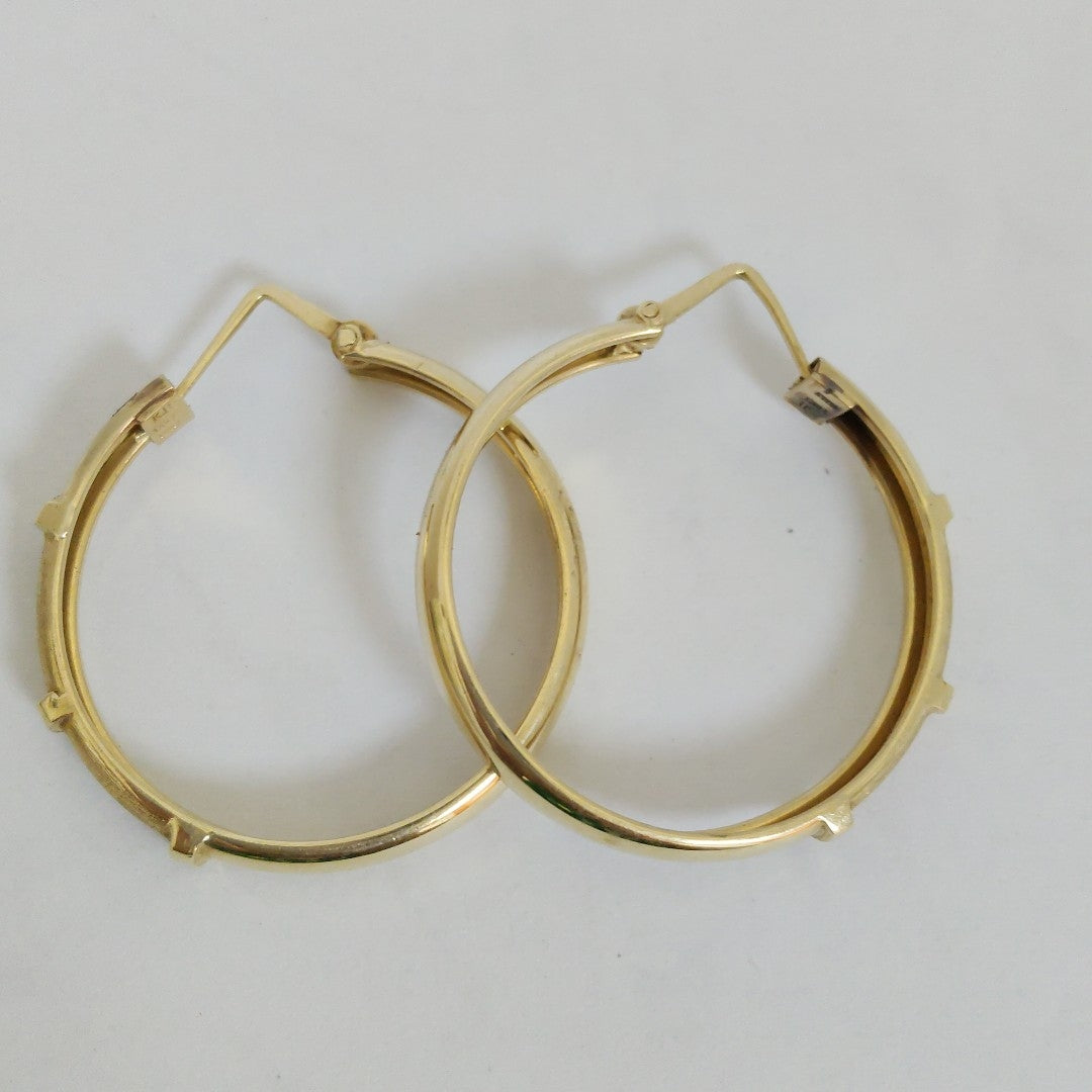 ARRACADAS PAR ORO 14 K 7.7 GRMS (SEMINUEVO)