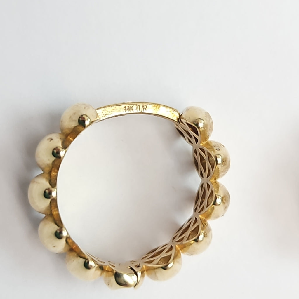 ARRACADAS PAR ORO 14 K 4.4 GRMS (SEMINUEVO)