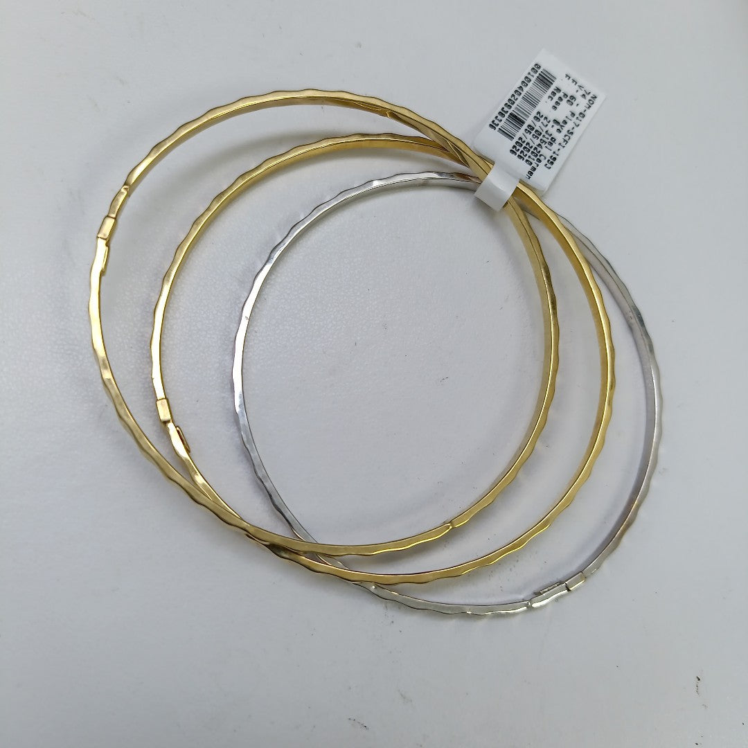 PULSERA RIGIDA ORO COMBINADO 14 K 6.6 GRMS (SEMINUEVO)