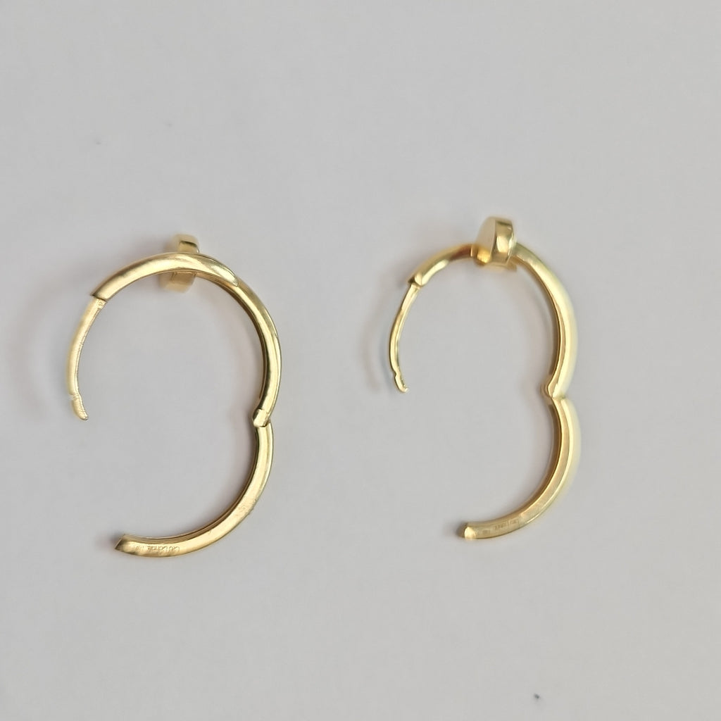 ARRACADAS PAR ORO 14 K 3.2 GRMS (SEMINUEVO)