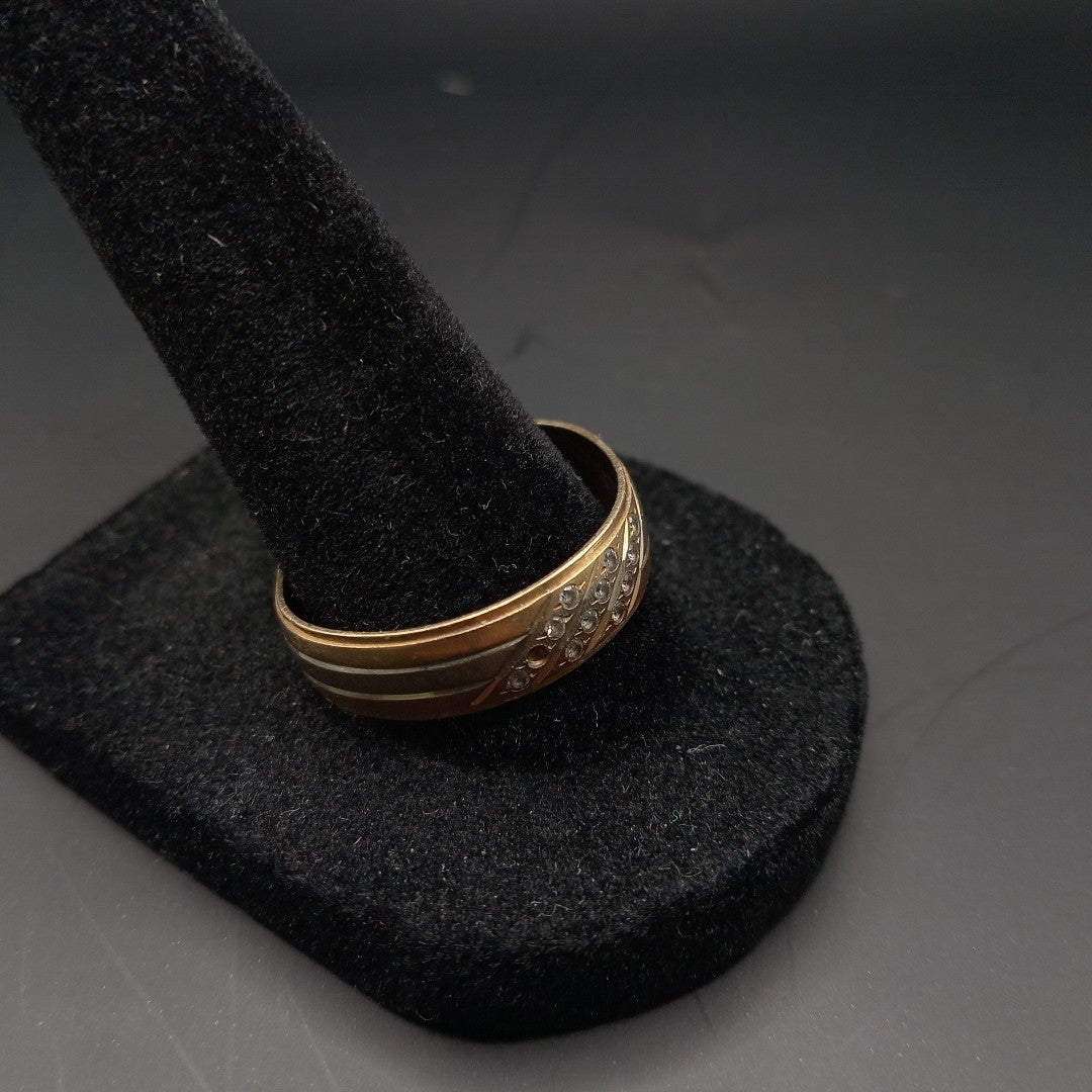 ARGOLLA ORO,ORO COMBINADO 14 K 3,10 GRMS (SEMINUEVO)