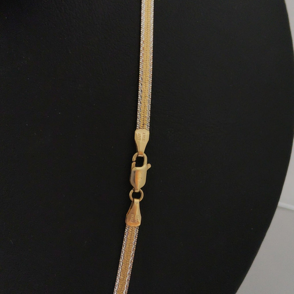 CADENA ORO COMBINADO 14 K 7.7 GRMS (SEMINUEVO)