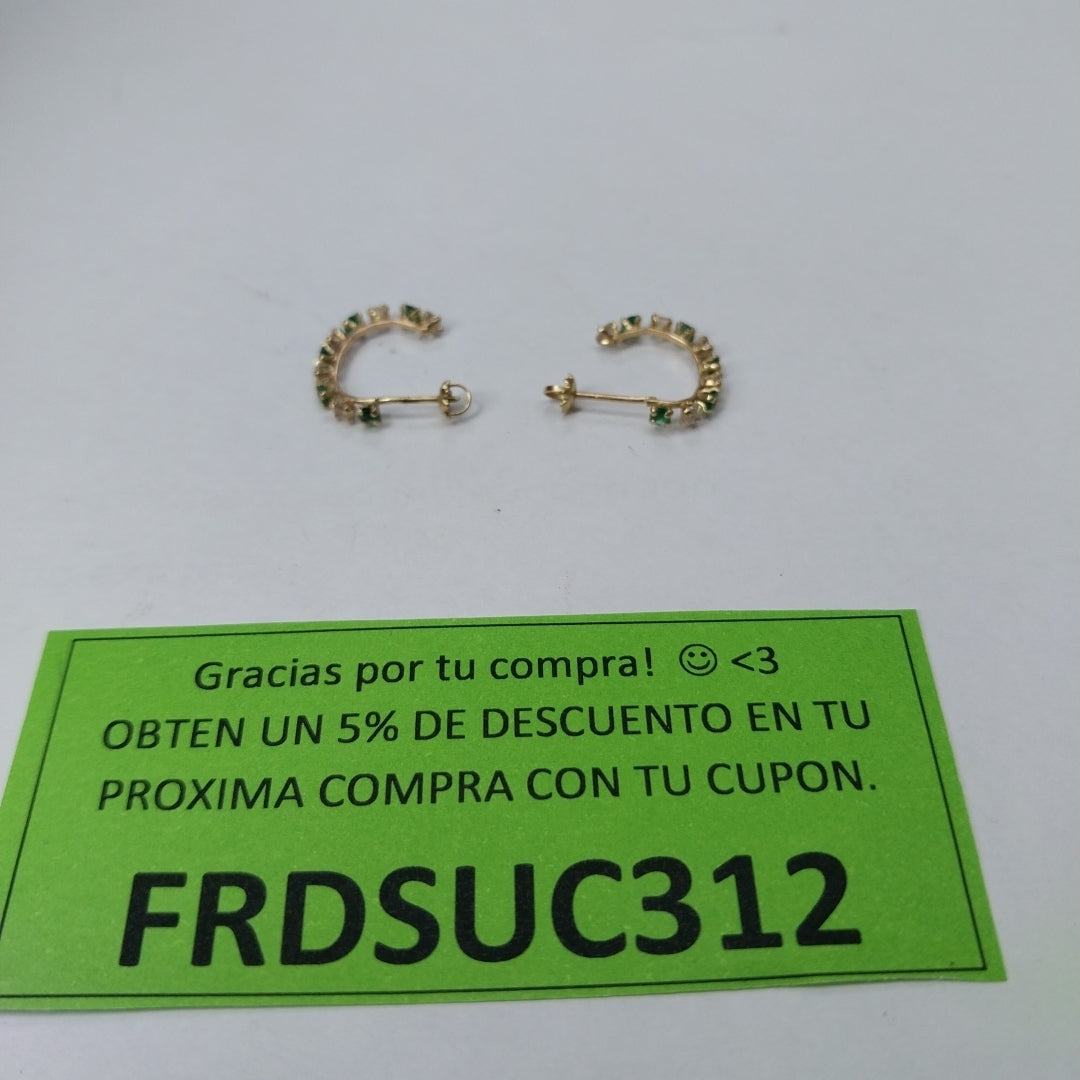 ARETES PAR ORO 10 K 0.8 GRMS (SEMINUEVO)