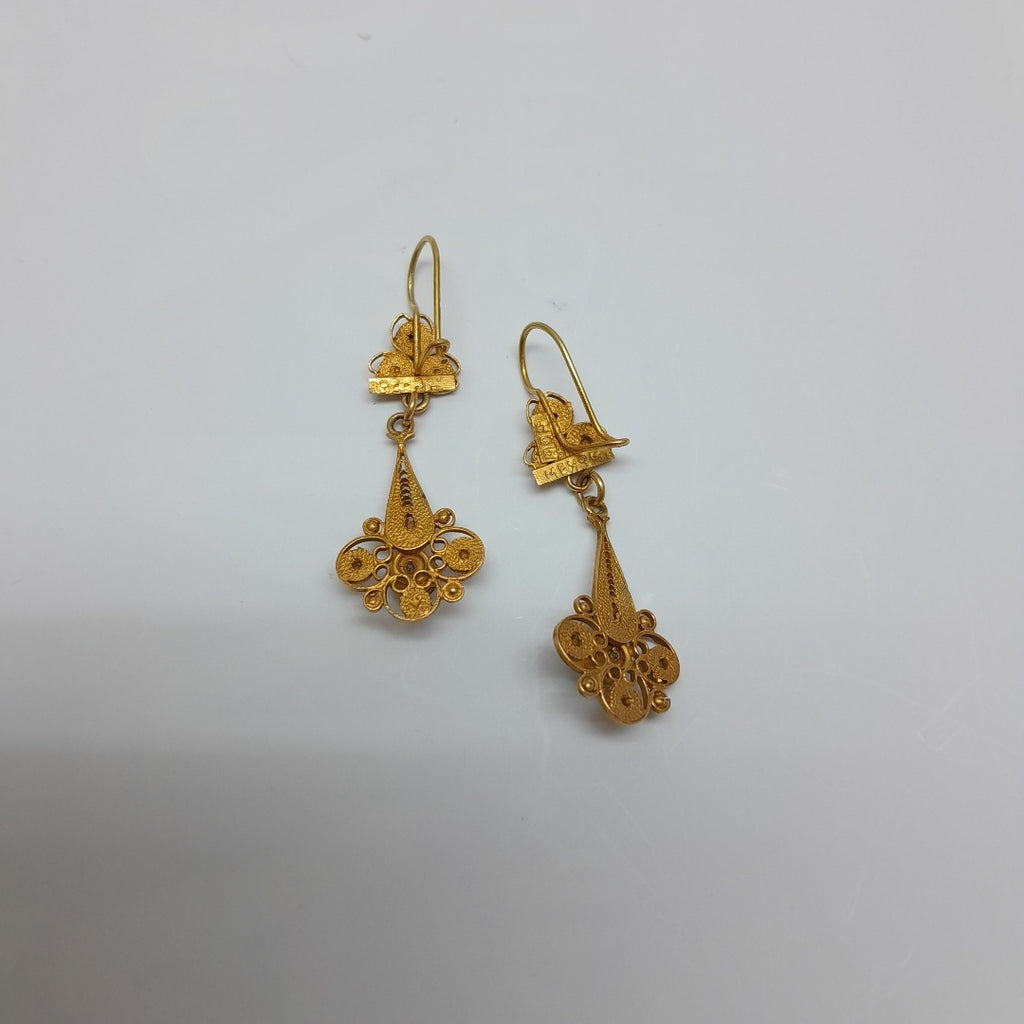 ARETES PAR ORO 8 K 2.7 GRMS (SEMINUEVO)