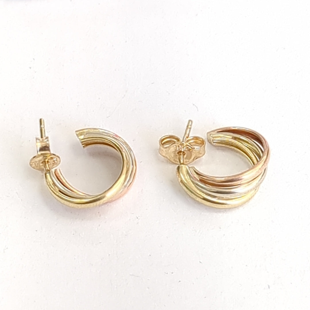 ARRACADAS PAR ORO 8 K 2,60 GRMS (SEMINUEVO)