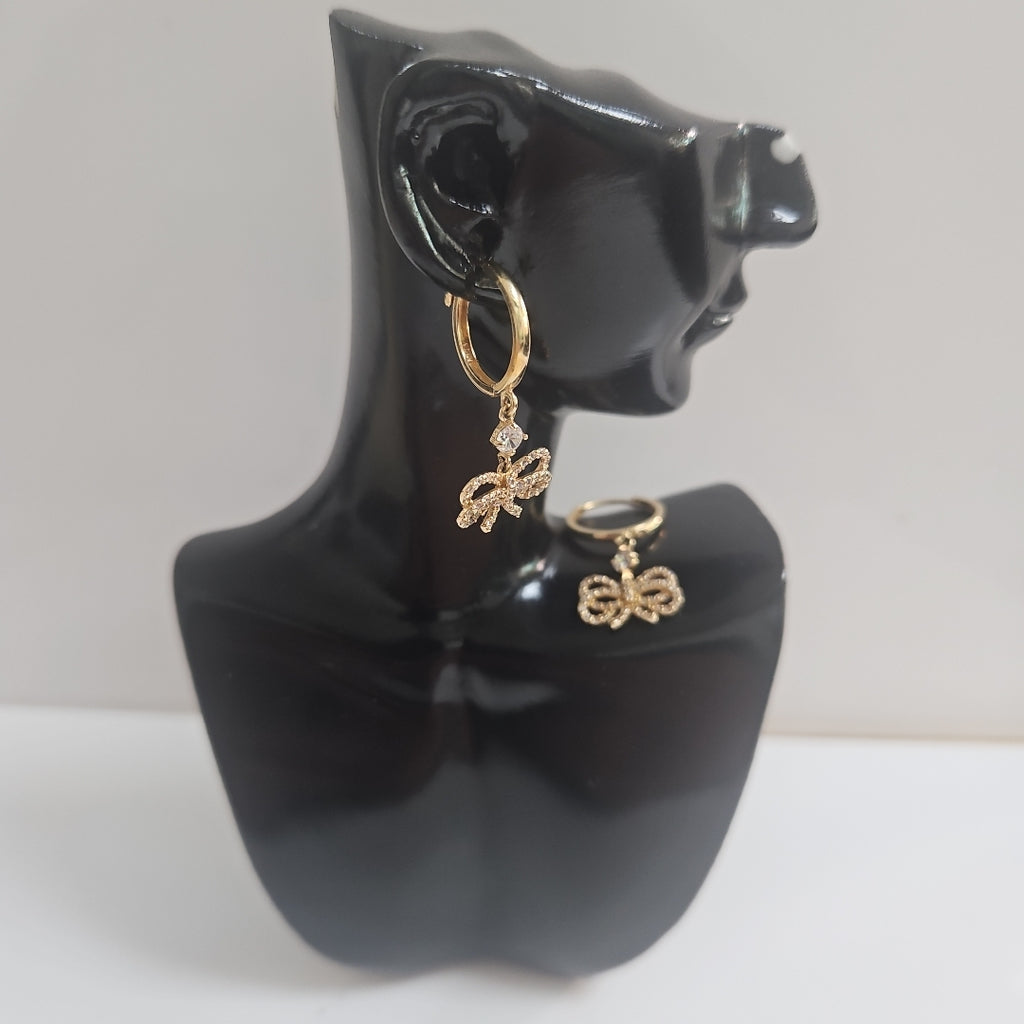 ARRACADAS PAR ORO 14 K 2.2 GRMS (SEMINUEVO)