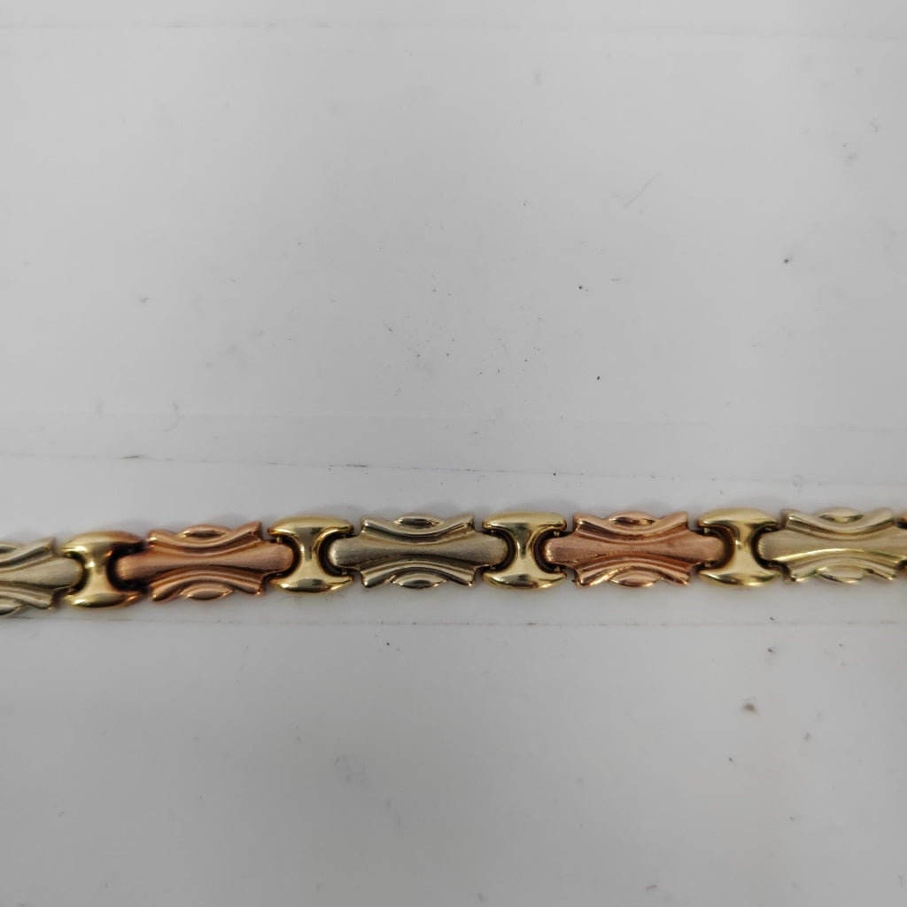 PULSERA ORO, ORO COMBINADO 14 K 9.9 GRMS (SEMINUEVO)
