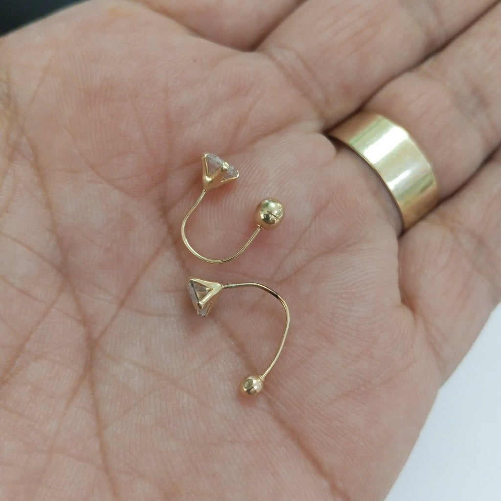 ARETES PAR ORO 10 K 0.6 GRMS (SEMINUEVO)