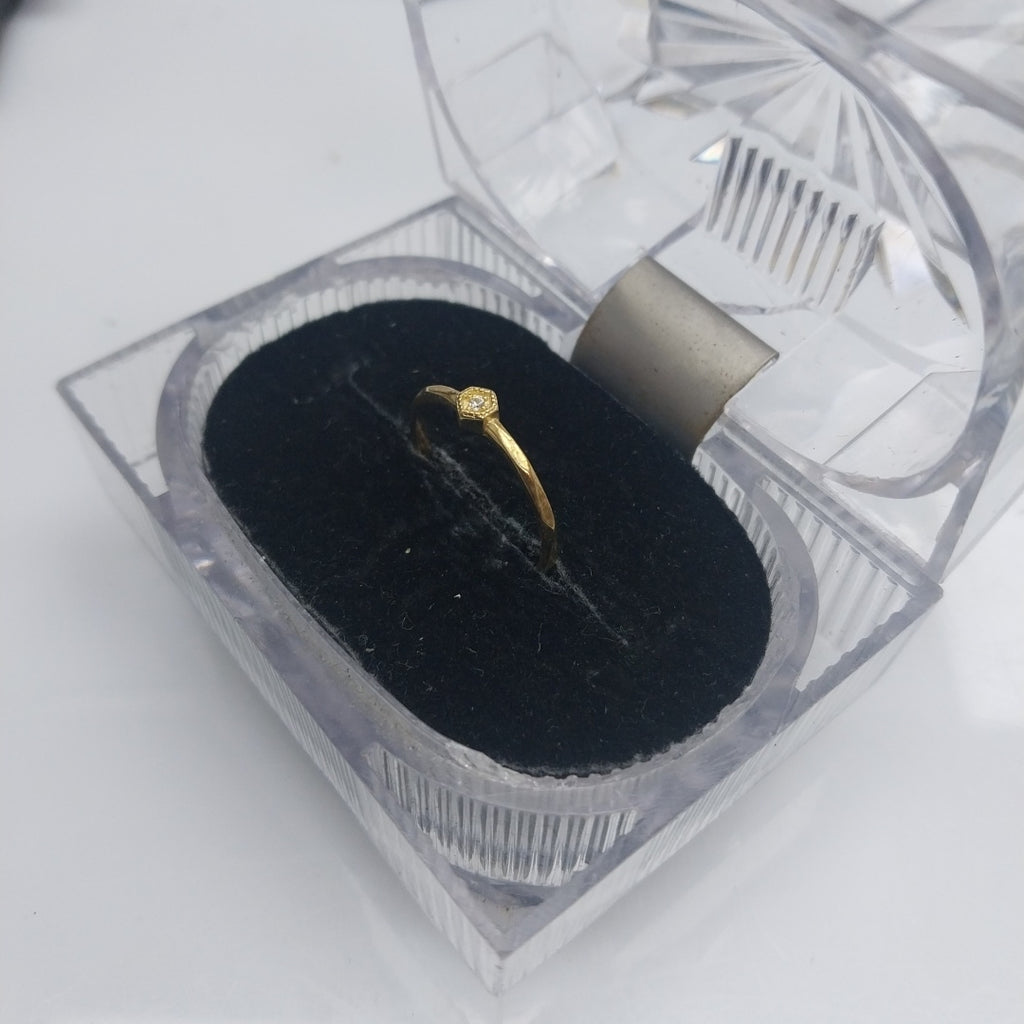 ANILLOS C/CIRCONIA ORO 10K TALLA 6 0.9 GR (NUEVO)