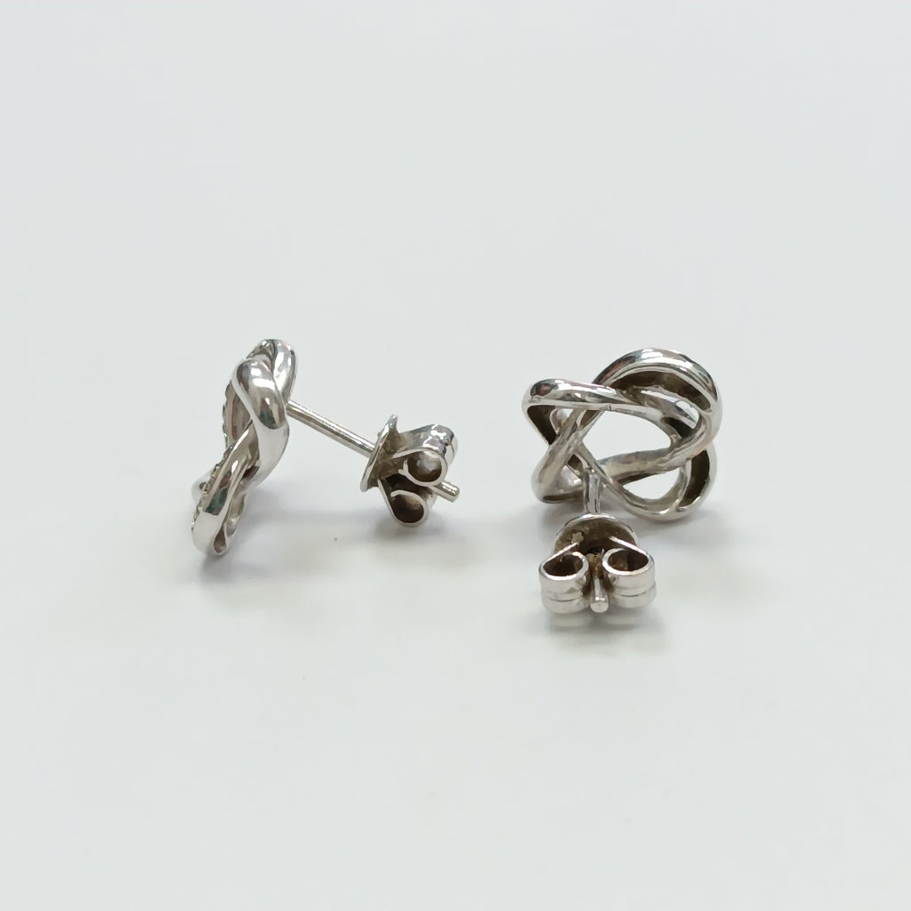 ARETES PAR ORO,ORO BLANCO 14 K 2,60 GRMS (SEMINUEVO)