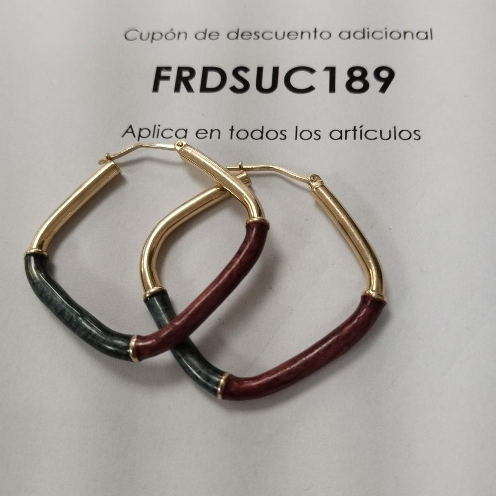 ARRACADAS PAR ORO 14 K 6,80 GRMS (SEMINUEVO)
