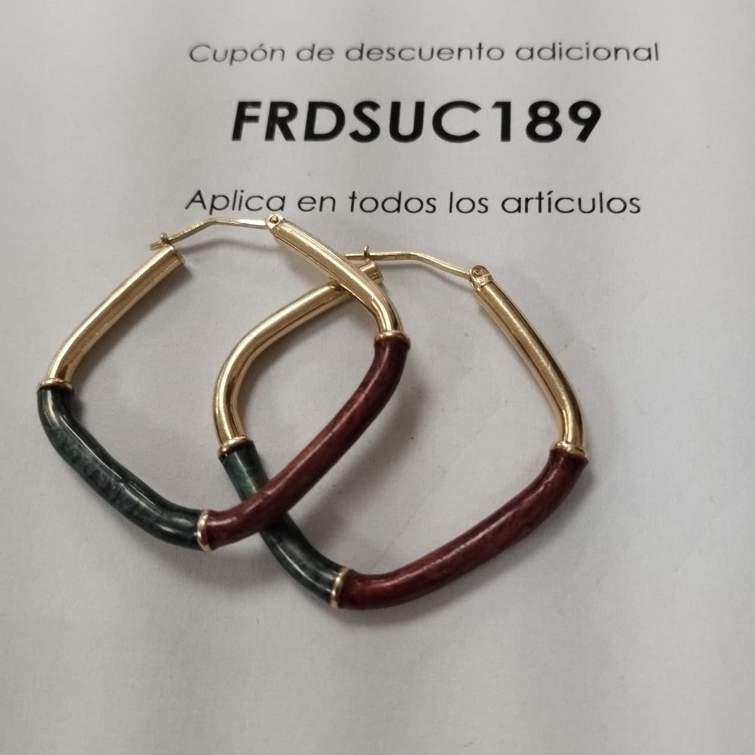 ARRACADAS PAR ORO 14 K 6,80 GRMS (SEMINUEVO)