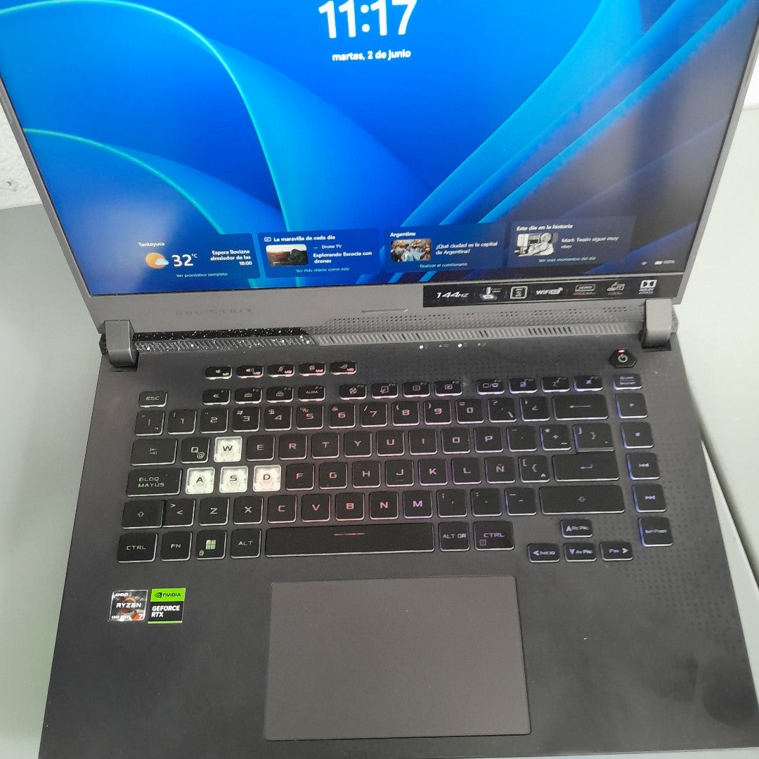 LAPTOP ASUS ROG STRIX G15 G513RC-HN091W (2023) 512 GB SSD 16 GB RAM (SEMINUEVO)