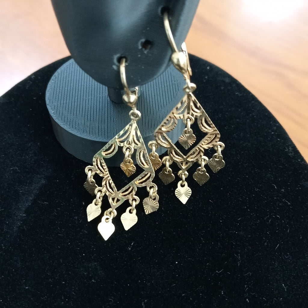 ARETES PAR ORO 14 K 4,20 GRMS (SEMINUEVO)