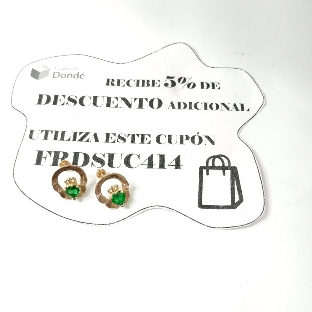 ARETES PAR ORO 14 K 2,10 GRMS (SEMINUEVO)