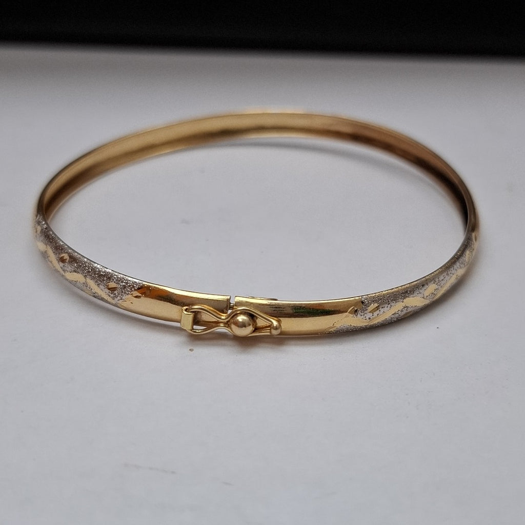 PULSERA RIGIDA ORO 14 K 5,40 GRMS (SEMINUEVO)