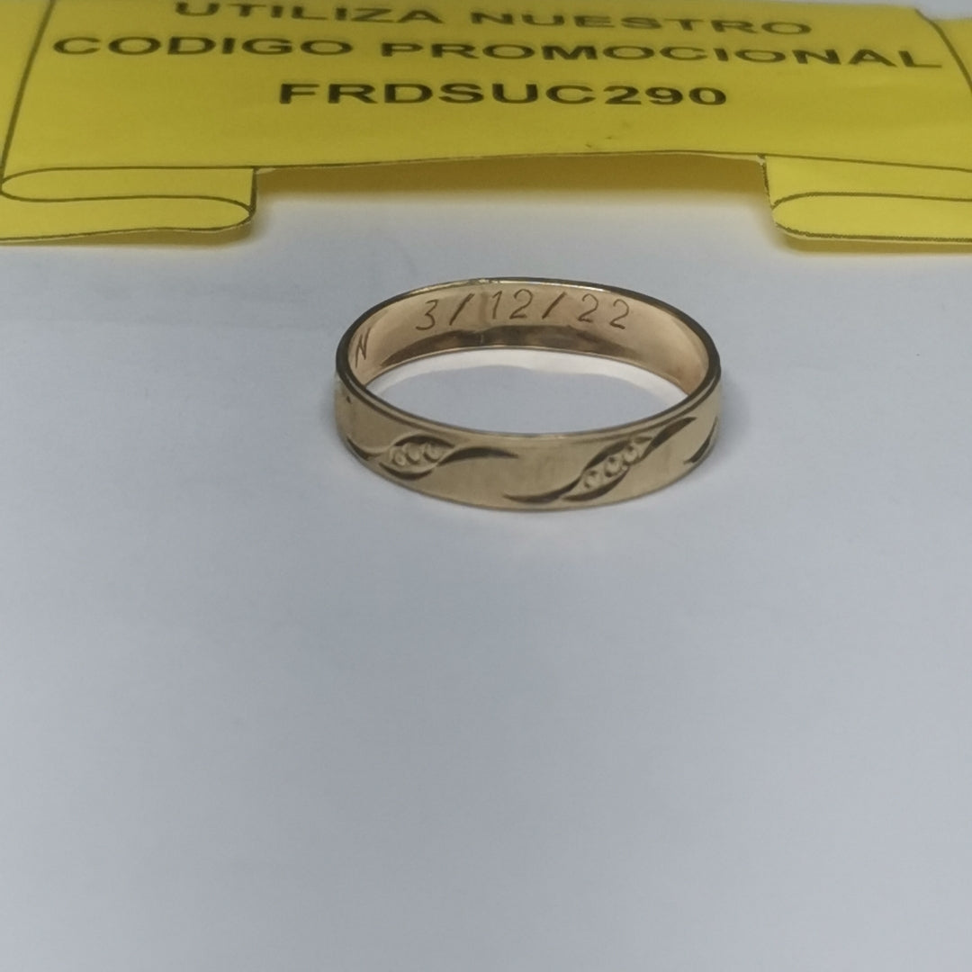 ARGOLLA ORO 10 K 1.2 GRMS (SEMINUEVO)