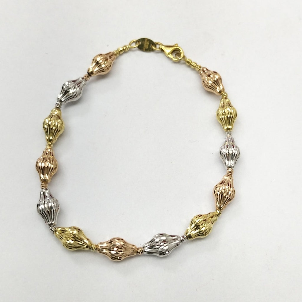 PULSERA ORO, ORO COMBINADO 10 K 4.9 GRMS (SEMINUEVO)