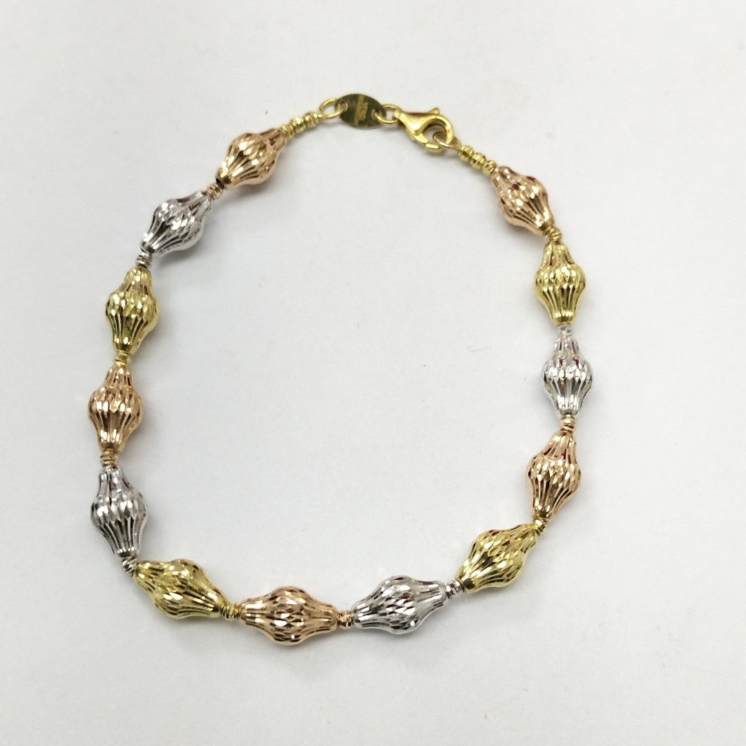 PULSERA ORO, ORO COMBINADO 10 K 4.9 GRMS (SEMINUEVO)